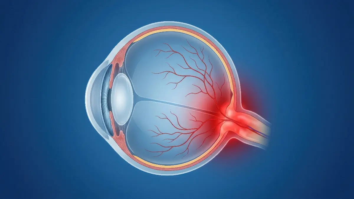 Optikusneuritis KI generierte Darstellung
